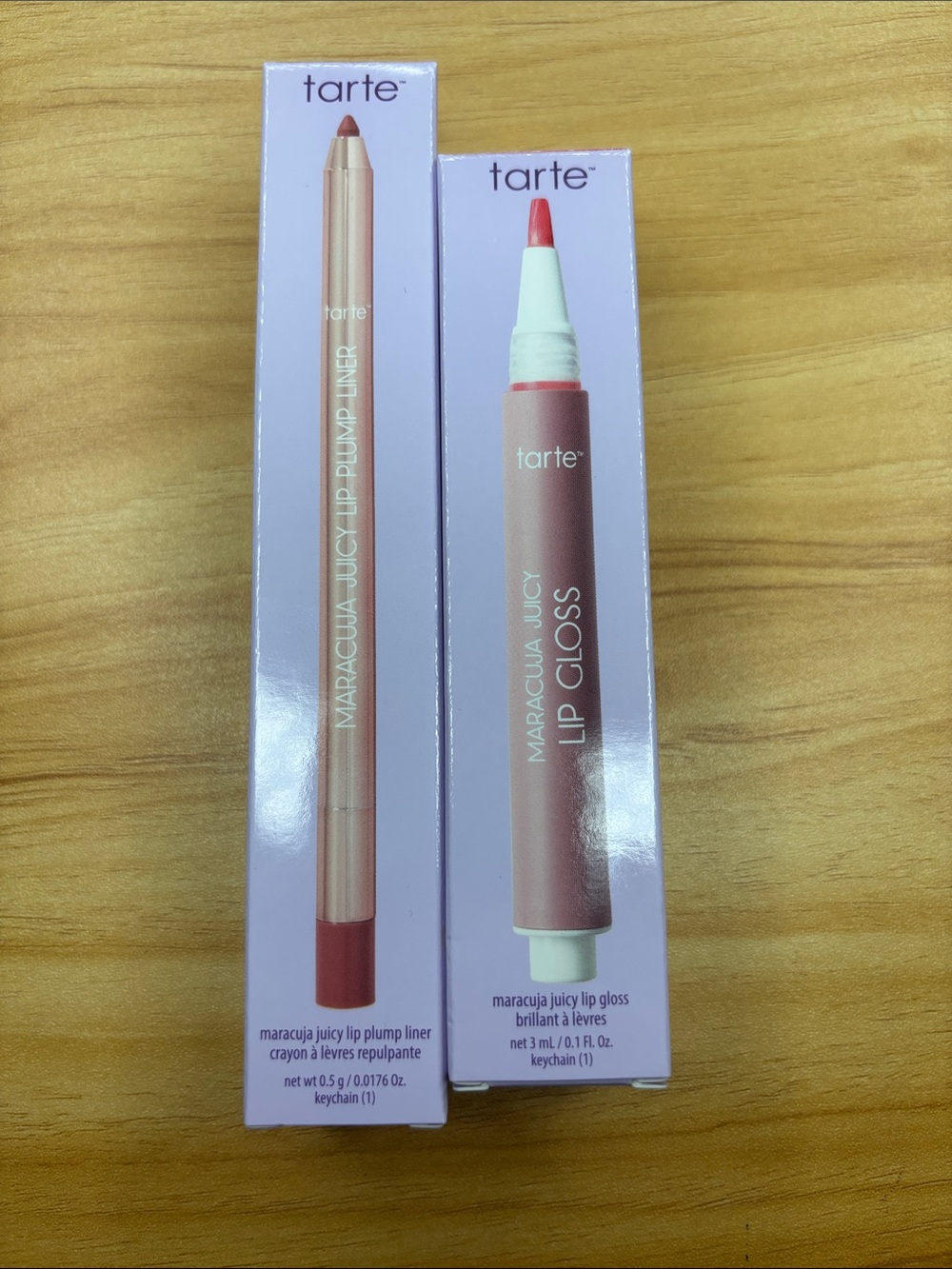 Tarte NIB maracuja gloss and lip liner